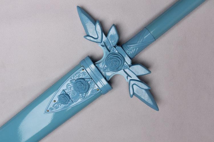 刀剑神域 桐谷和人夜空之剑 cosplay道具蓝蔷薇之剑 未开刃