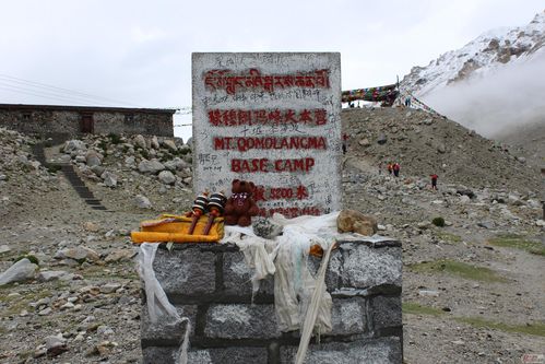 珠峰大本营的石碑,海拔5200,后面就是珠峰,天气不好没有看到,遗憾