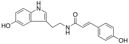 n-(对香豆酰)血清素,68573-24-0,结构式