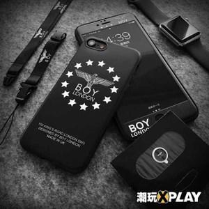 潮牌boy伦敦男孩苹果x手机壳iphone7plus全包软壳6s简约7保护套8p
