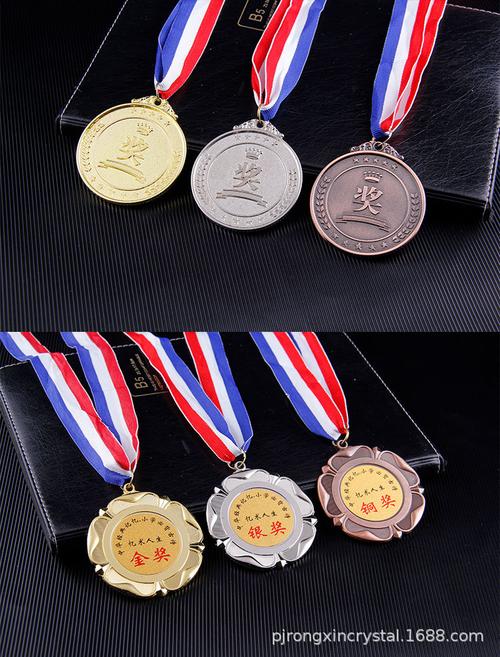 金银铜小奖章学校运动会体育篮球比赛纪念品金箔挂牌金属奖牌现货