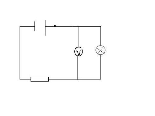 那第二问换一种问法问好了:第二个图中的灯泡短路了,电压表测的是什么