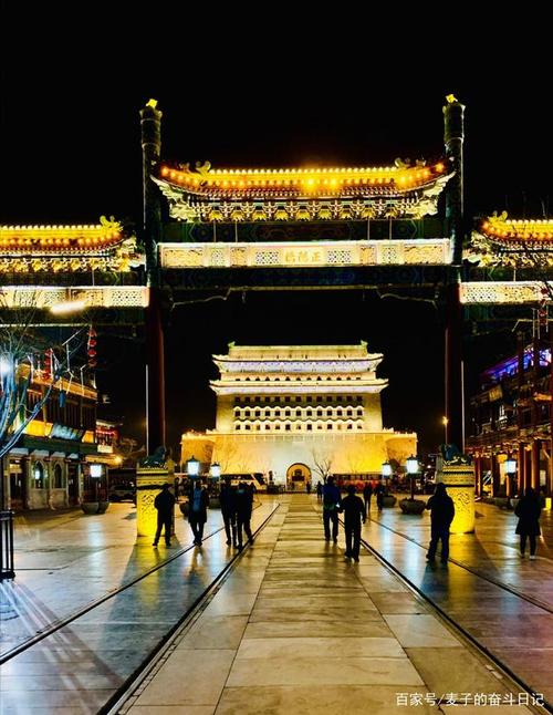 北京前门大街夜景!