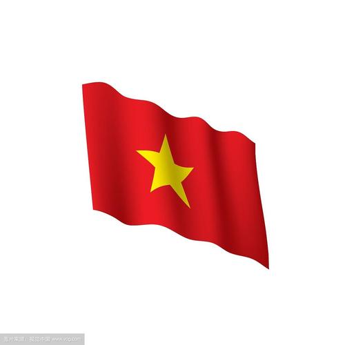 越南国旗,矢量图