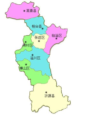 淄博市地图张店区