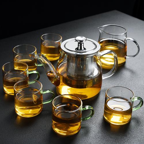 旧望格家用耐热玻璃茶具套装过滤花茶茶壶茶杯茶壶