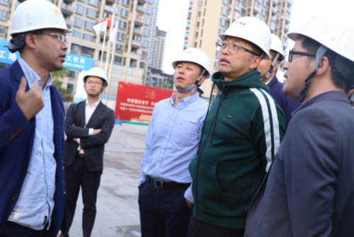 华润置地总裁李欣到公司宁波万象城项目考察调研