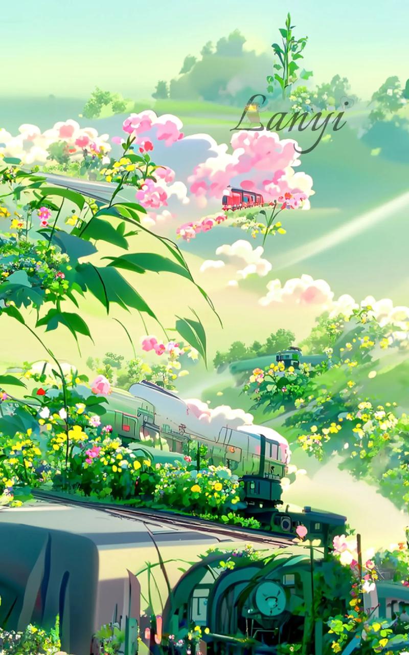 带上ta,搭上"幸福列车"一起奔向幸福吧!#ai绘画 #壁纸 - 抖音