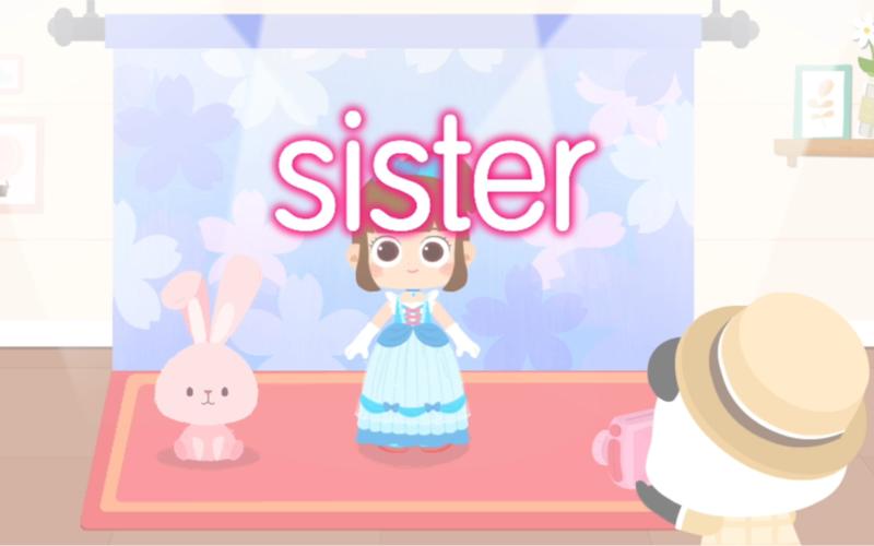 宝宝学英语,姐姐(sister),我们一起来学习英语单词"sister"