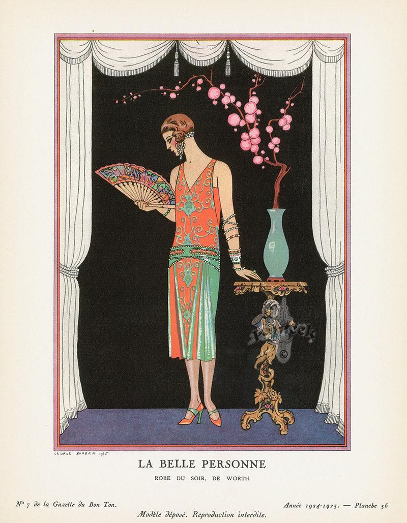 法国插画家乔治·巴比尔george barbier:画框里的摩登女郎