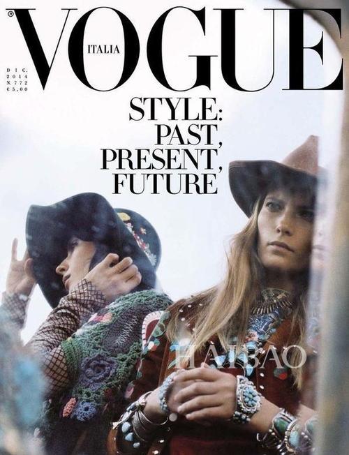 《vogue》杂志意大利版封面