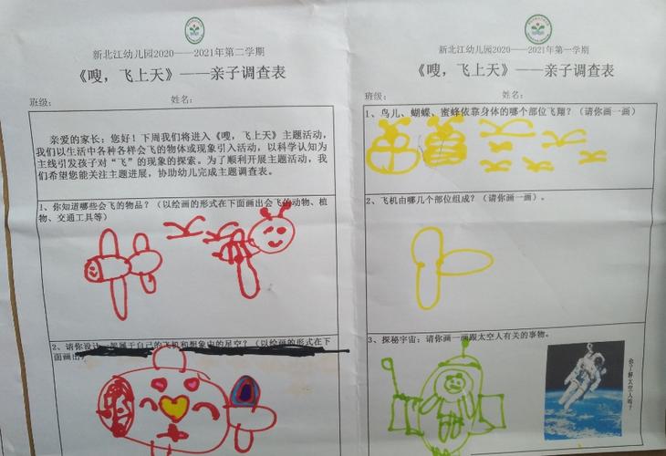 清远市新北江幼儿园,大五班11月主题活动回顾,《嗖!飞上天》