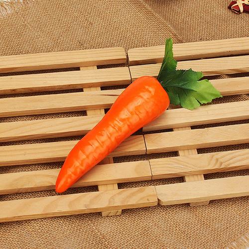 5pcs fake fruit red artificial carrot kitchen cabinet decor