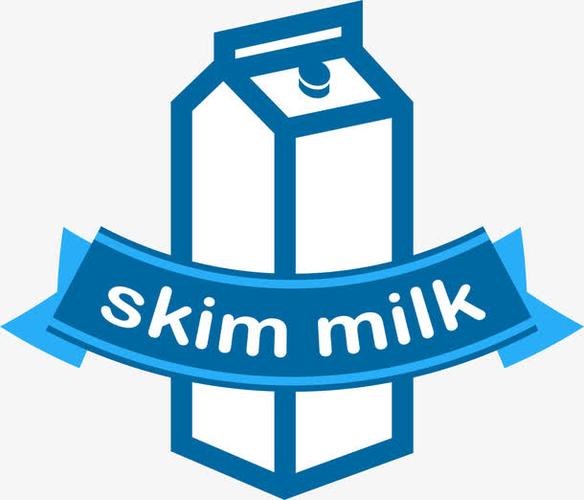 蓝色简约牛奶盒素材免费下载_觅元素