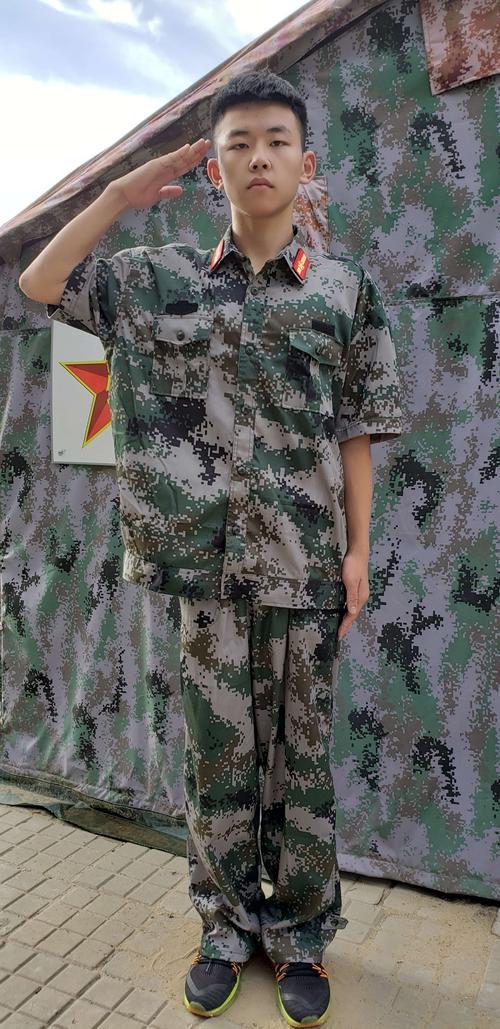 第十二届黑龙江军旅小战士训练营第六期第二天单个军人敬礼照片(第六