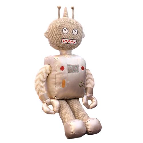 太空机器人公仔大号人形玩偶毛绒玩具小男孩抱睡布娃娃毛绒布艺类玩具