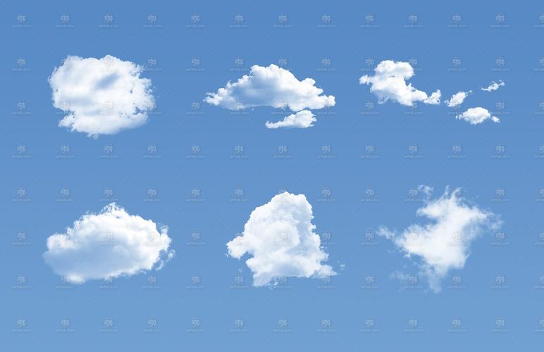 30款云朵云层形状ps笔刷30cloudbrushesforphotoshop