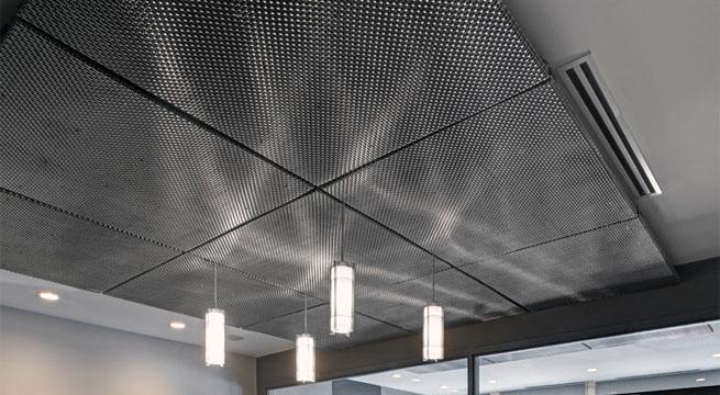 吊顶场景,是国外铁网设计师配合灯光使用于灯罩,从而实现光影效果的