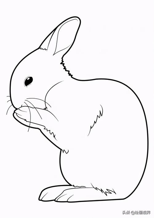 孩子要画画你会不会教?适合孩子临摹的兔子素材,保证他会喜欢画