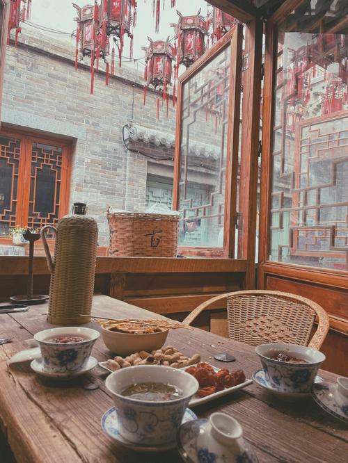 洛邑古城里的茶馆
