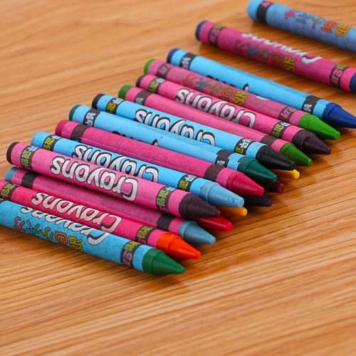 蜡笔创意填色儿童可爱环保可选两款学生24色蜡笔