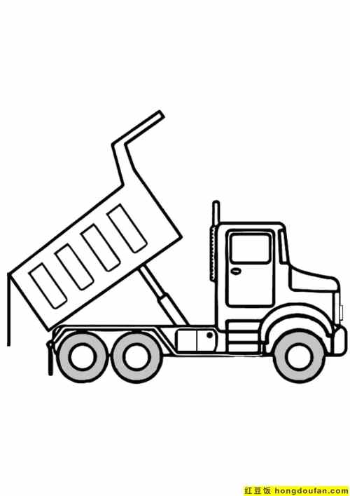 10张铲车卡车工程车大体量汽车卡通涂色图片免费下载 | 红豆饭小学生