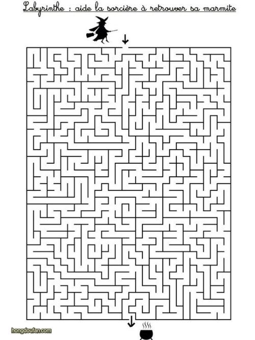 20张方形迷宫复杂迷宫在线游戏a4可打印图片