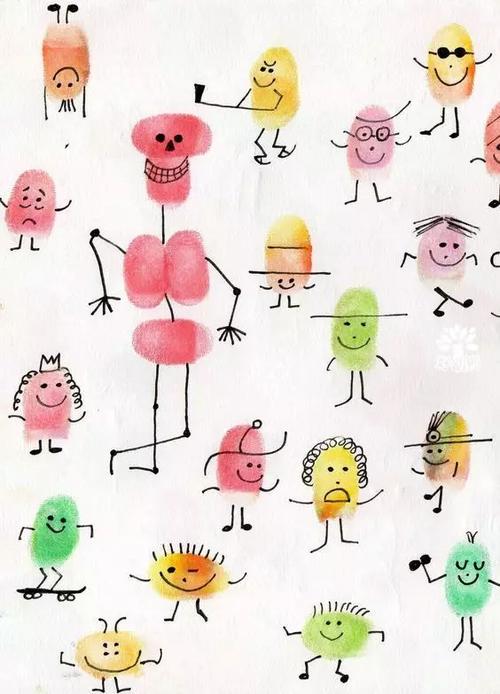 动动手指来画画80种指印画掌印画让孩子爱到停不下来