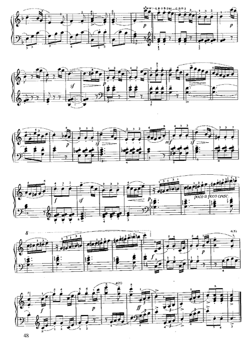 小奏鸣曲(op.55 no.1) 键盘类 钢琴 钢琴谱