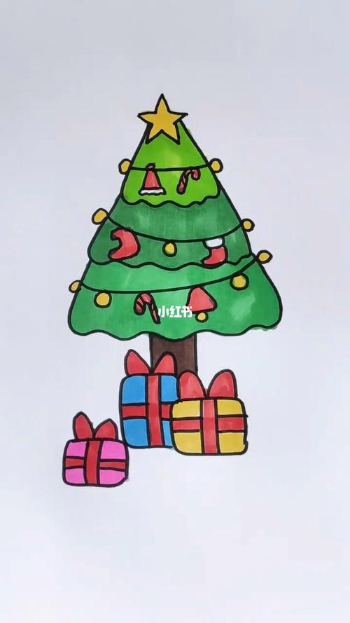 画个简笔画  #简笔画教程  #儿童简笔画  #可爱简笔画  #圣诞节