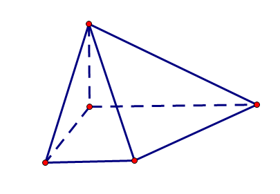 谁能帮我还原一下这个四棱锥立体图?三视图看不懂