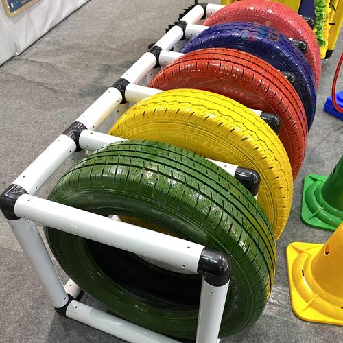 橡胶轮胎架子幼儿园教具儿童体育感统体能训练感统训练器材