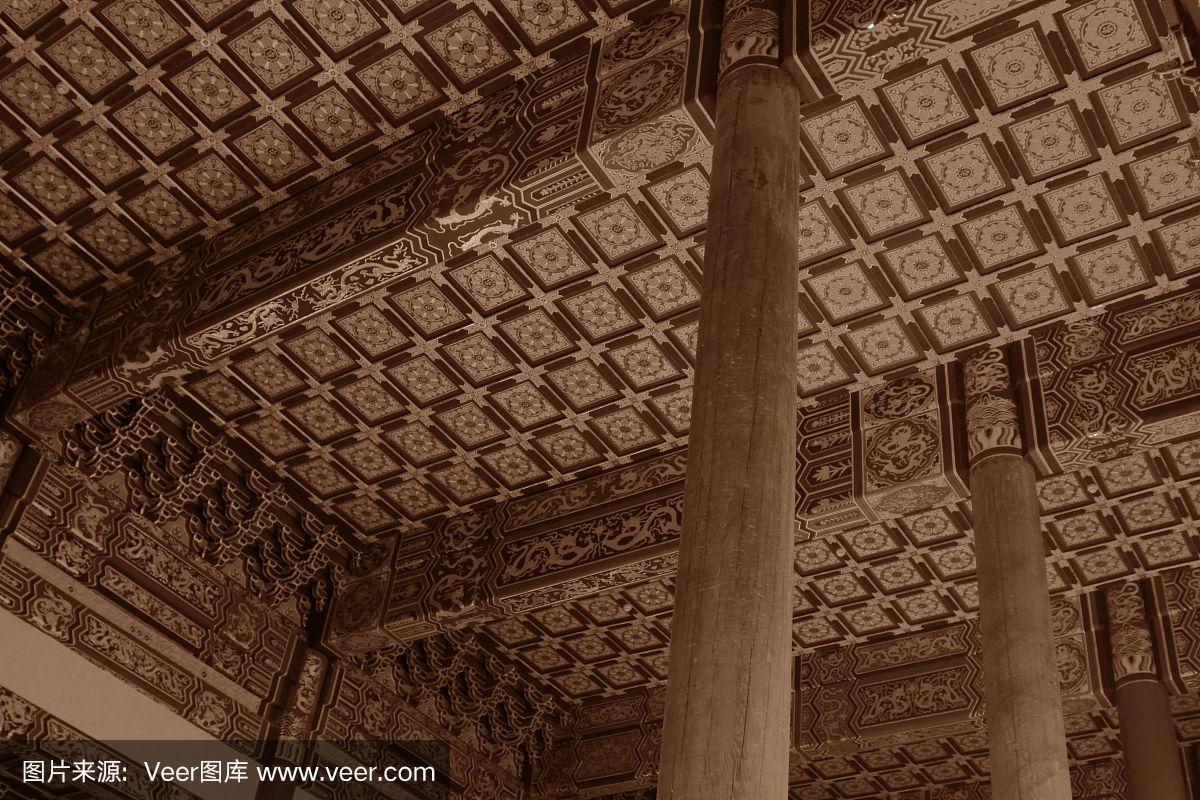 中国古代庙宇内部建筑