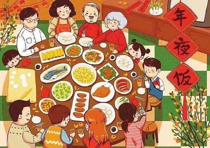 守岁是中国民间在除夕的习俗,指在除夕夜一家人团聚,熬夜迎接农历新年