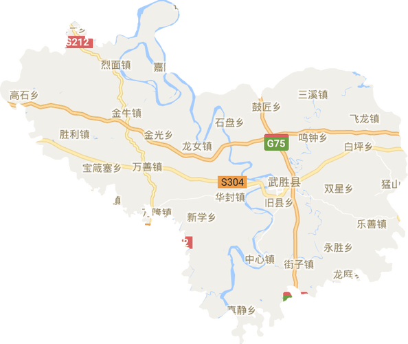 武胜县电子地图