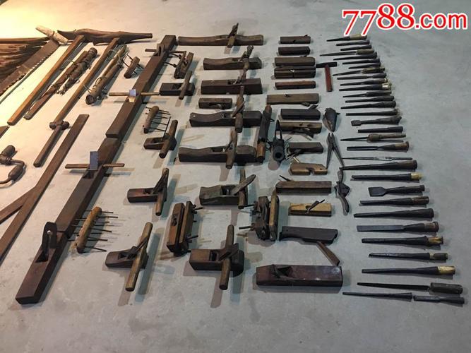 木工工具老物件民俗全套38件68件108件古代鲁班工具一套老木工工具