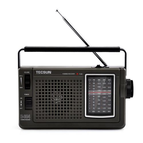 tecsun德生r-304便携式复古收音机家用老人新款波段收音机