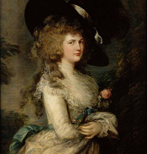五世德文郡公爵夫人乔治安娜的肖像/托马斯·庚斯博罗(thomas