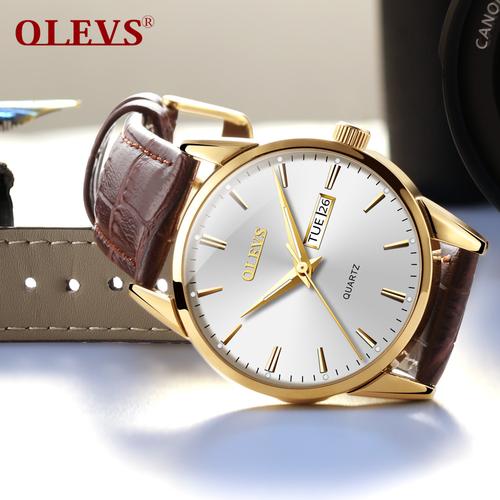 olevs brand doublecalendar new arrivals quartz wrist watches