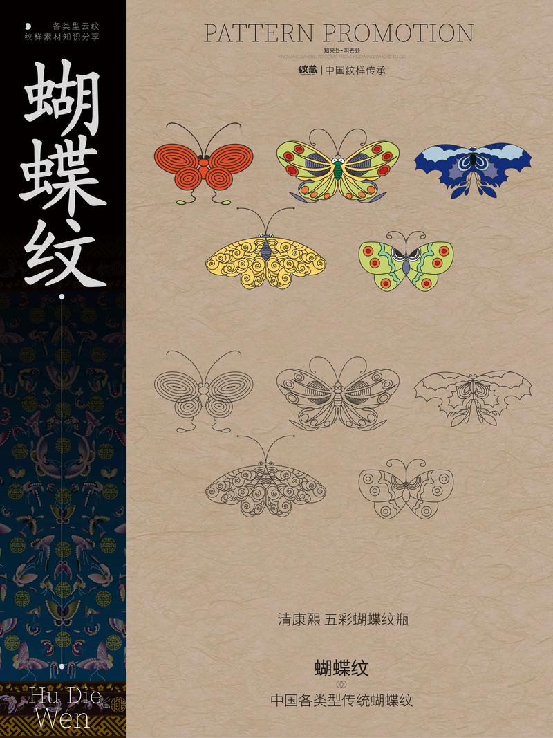 传统纹样的现代海报设计·蝴蝶纹.