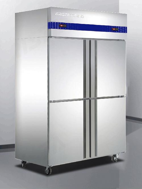 广东星星d1.0e4四门冰柜超市不锈钢展示冰箱商用冰柜厨房冷冻柜