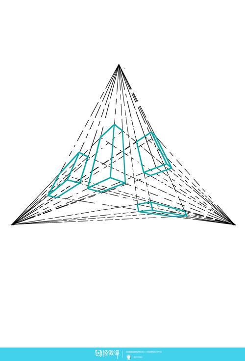 《临摹三点透视方块—美术基础三点透视的练习》by 用户5389