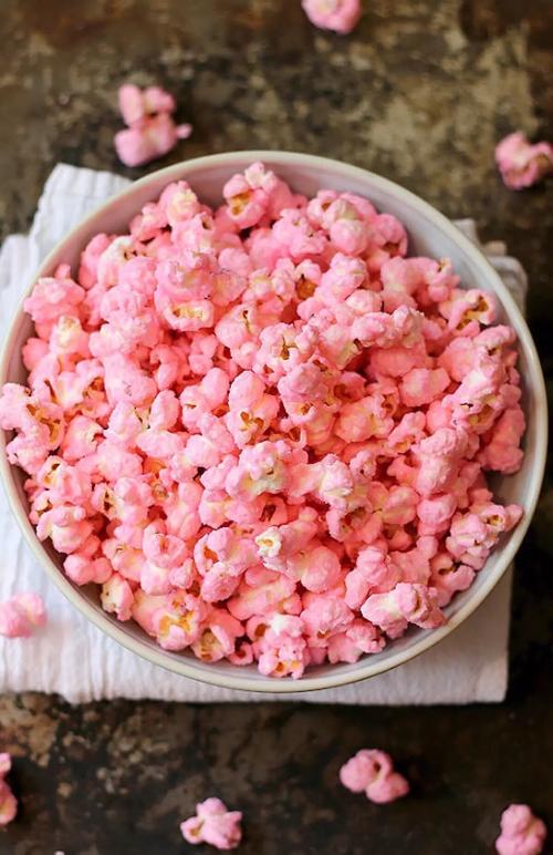 粉色 草莓酱 草莓口味 奶油爆米花甜蜜达人pink粉色控