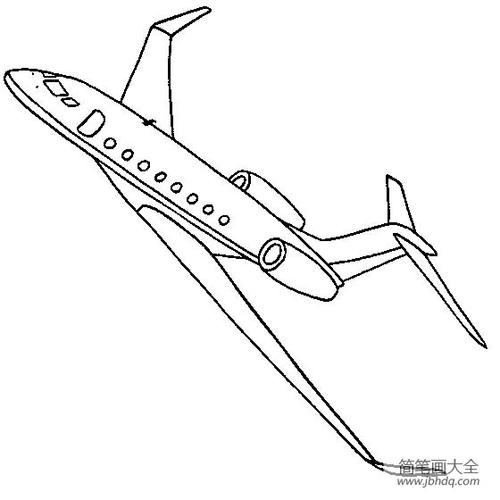 飞机简笔画大全湾流g650公务机