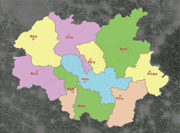 徐州市民间地图中的"大淮海地区"比中国九州中的徐州都大——就差纳入