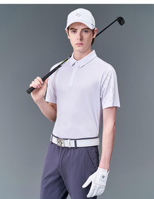 descente golf 迪桑特高尔夫 男子短袖polo衫 g132mfts74 白色-wt xl