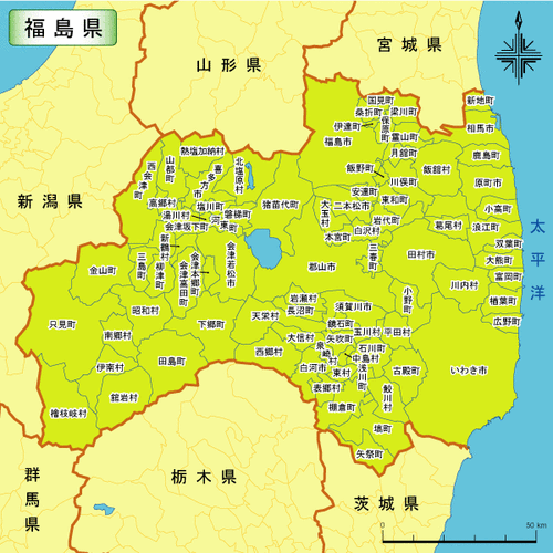 福岛县与新潟县地图对此,你会购买日本新潟大米吗?欢迎留言评论.