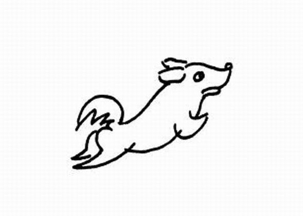 奔跑简笔画动物幼儿简笔画睡觉的小狗狗狗简笔画你也喜欢奔跑的小狗吗