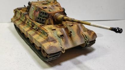 田宫35252虎王重型坦克 1/35模型制作完成展示