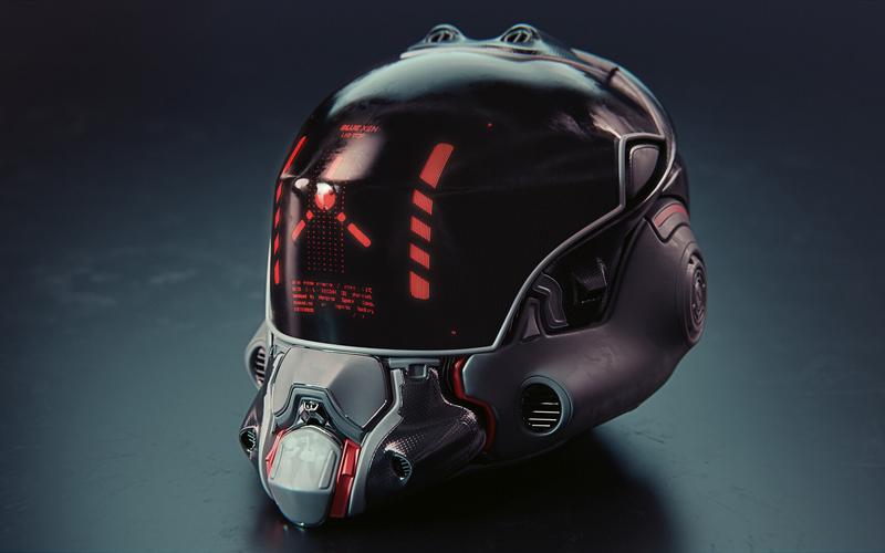 【blender】写实科幻头盔制作教程